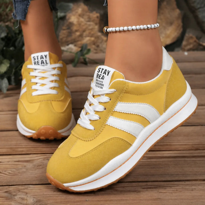 Yellow retro chunky sneaker