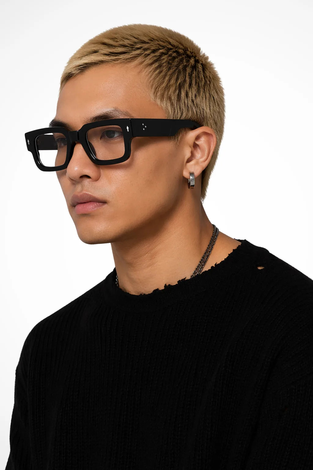 Amos | Rectangular Clear Acetate