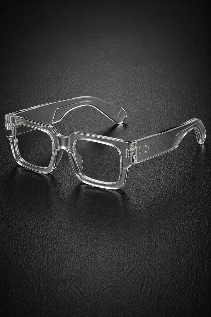 Amos | Rectangular Clear Acetate