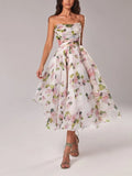 Beatrix | Floral Corset Midi