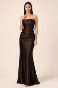 Bex | Ruched Satin Gown