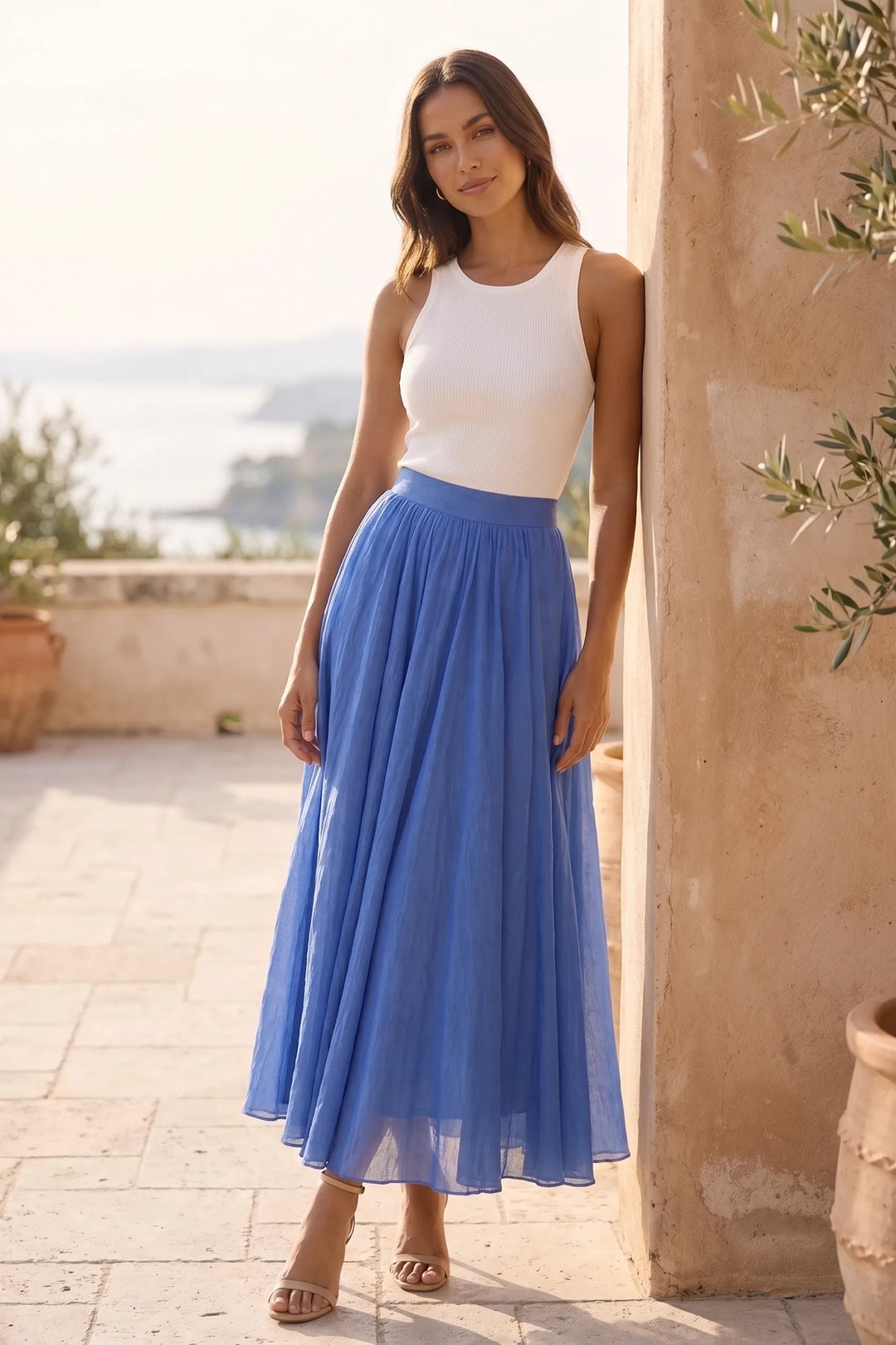 Bria | Flowy Maxi Skirt