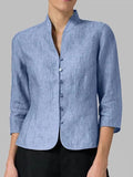 Brielle | Mandarin Collar Blouse