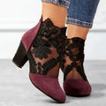 Brisa | Lace Overlay Ankle Boot