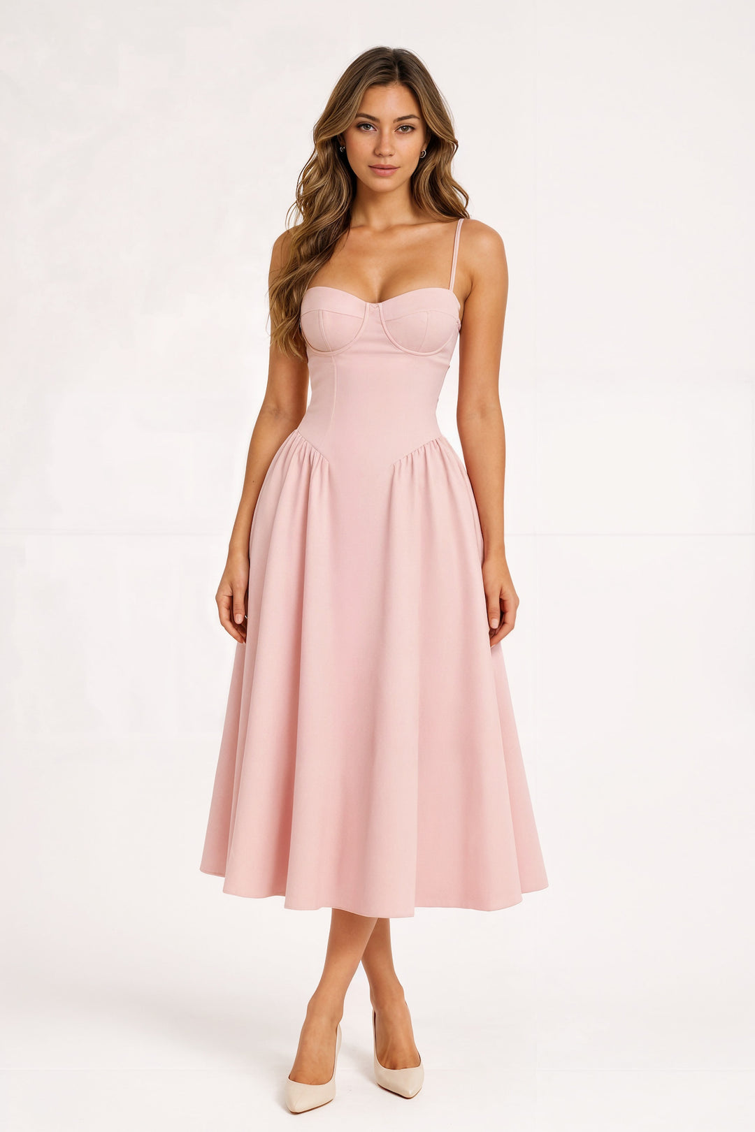 Cora | Corset Midi Dress