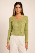Demi | Crochet Scallop Cardigan