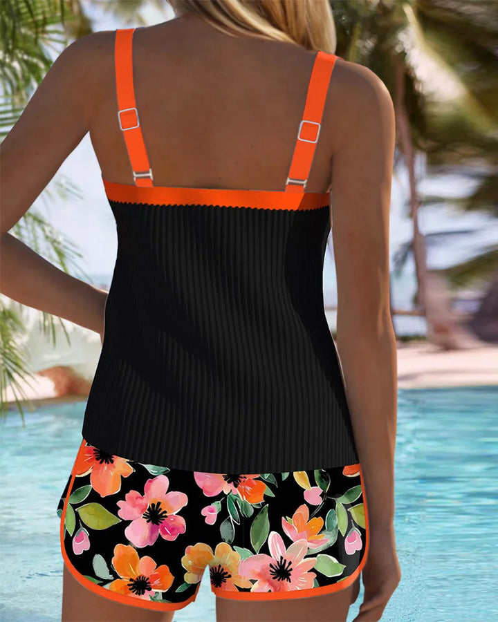 Effie | Floral Tankini Set
