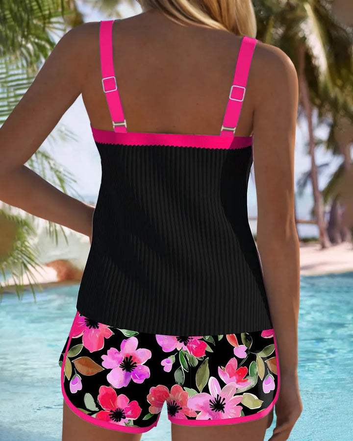 Effie | Floral Tankini Set