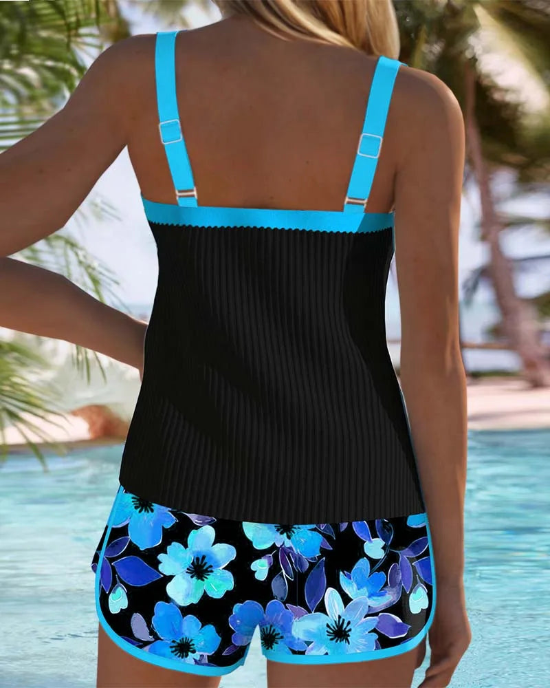 Effie | Floral Tankini Set