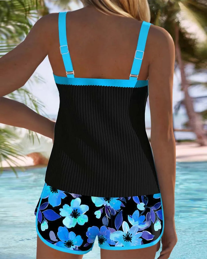 Effie | Floral Tankini Set