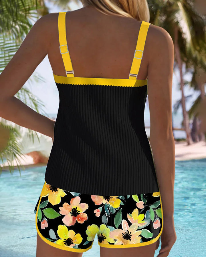 Effie | Floral Tankini Set