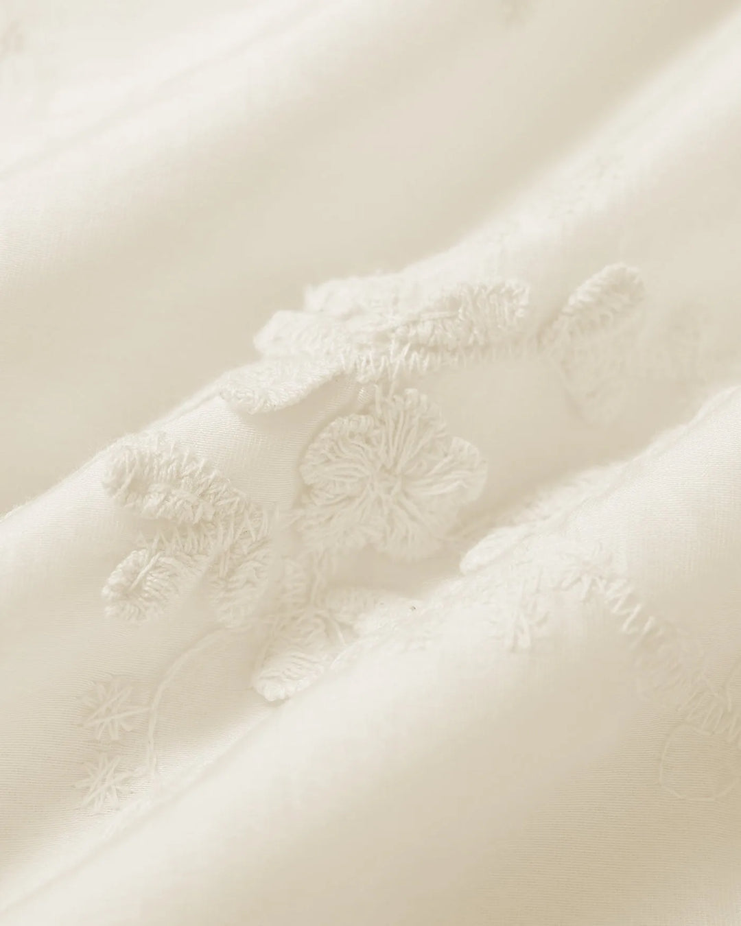 Eliza | Lace Trim Embroidered Blouse