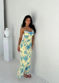 Elodie | Floral Lace-Up Maxi