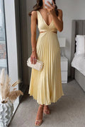 Elowen | Pleated Cutout Midi