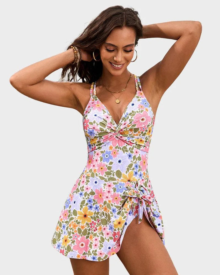 Ember | Twist Front Swim Dress