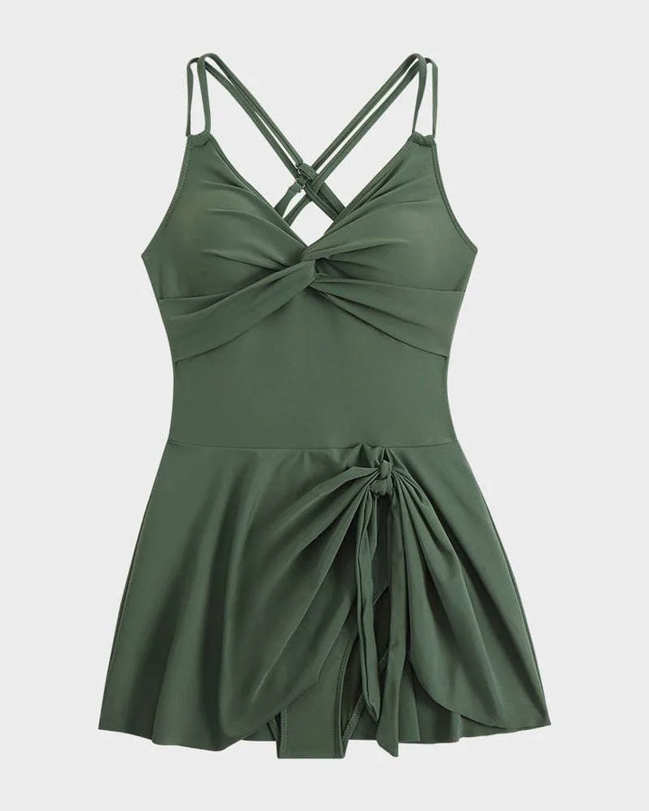 Ember | Twist Front Swim Dress