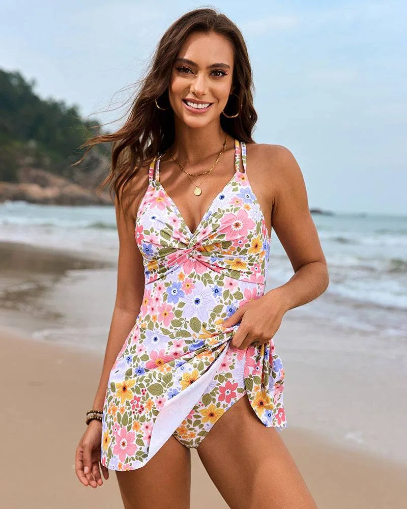 Ember | Twist Front Swim Dress