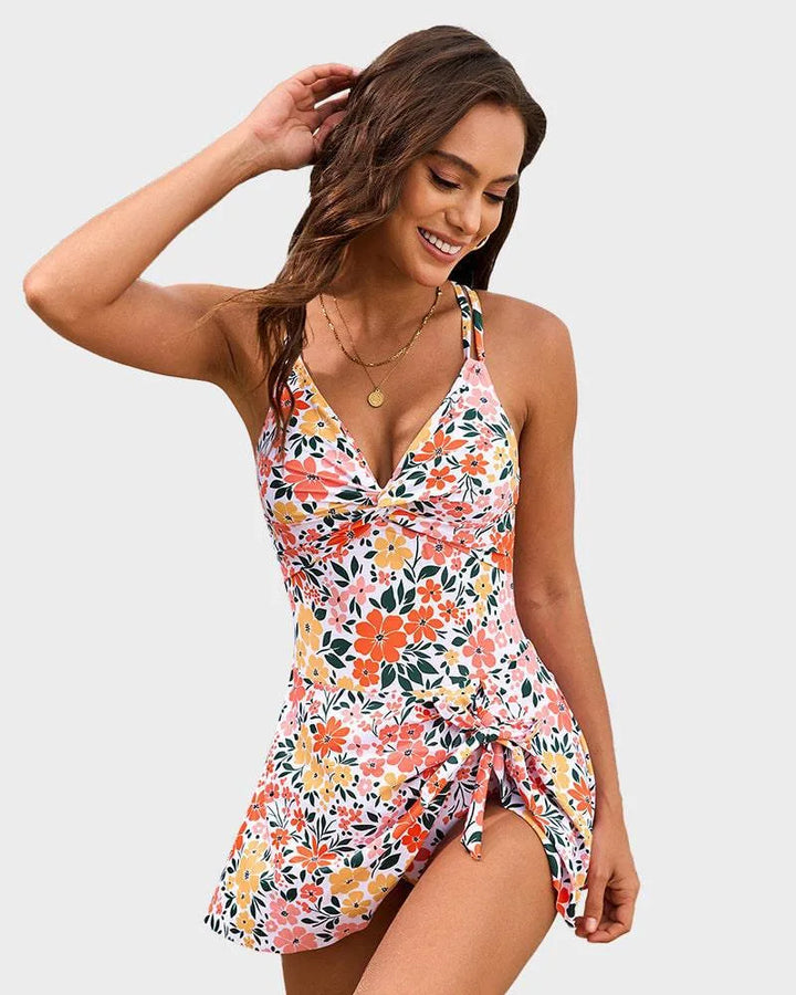 Ember | Twist Front Swim Dress