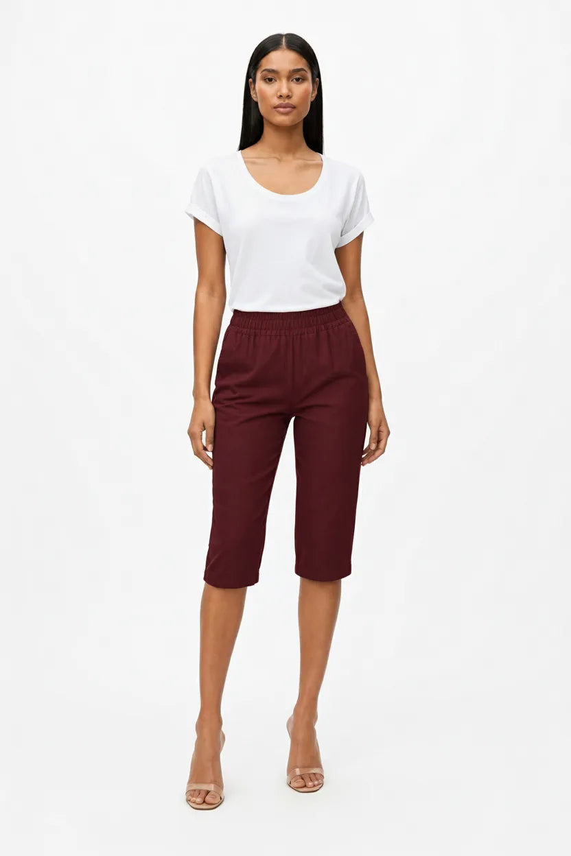 Esme | Elastic Waist Capri