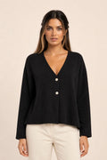 Faye | Button-Front Knit Cardigan