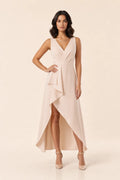 Faye | Ruffle High-Low Midi