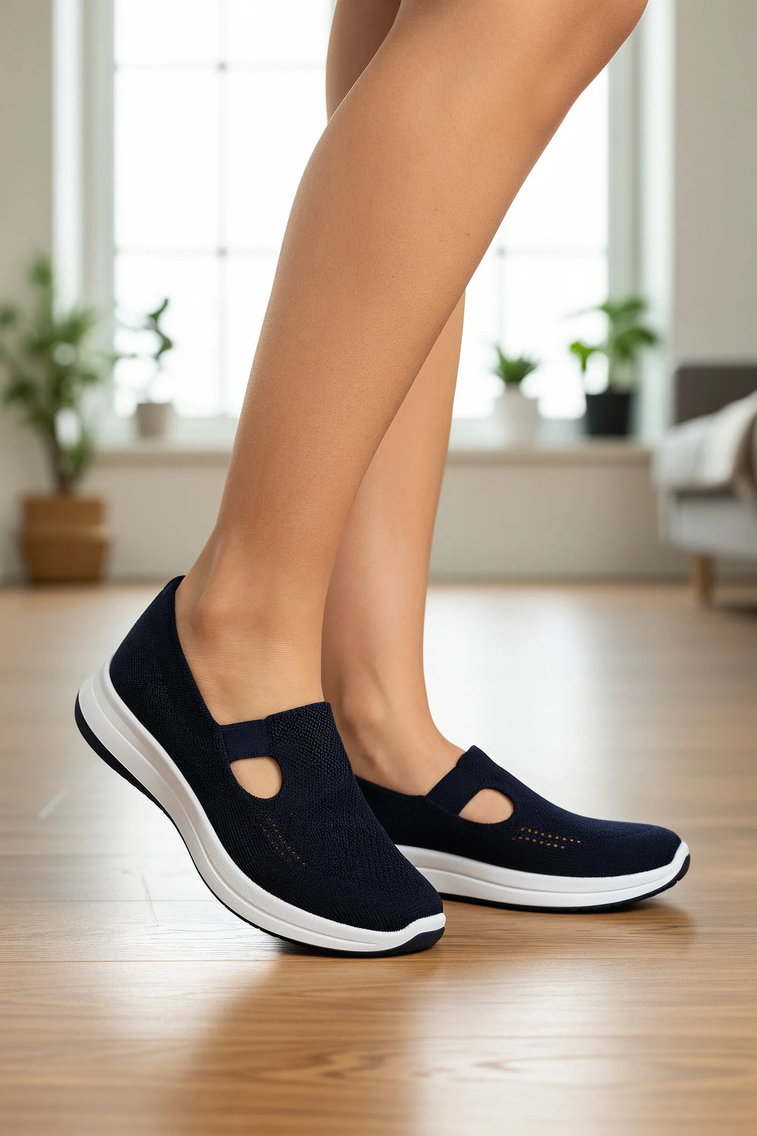 Fern | Knit Cutout Slip-On Sneaker