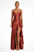 Fleur | Ruched Satin Gown
