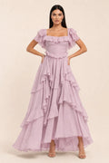 Greta | Ruffle Corset Midi