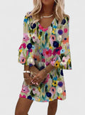 Hallie | Floral Ruffle Sleeve Mini