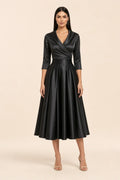 Hana | Pleated Satin Midi