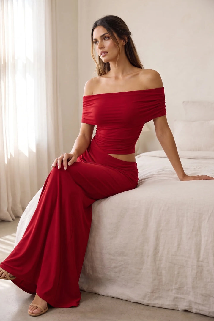 Imogen | Off-Shoulder Cut-Out Gown