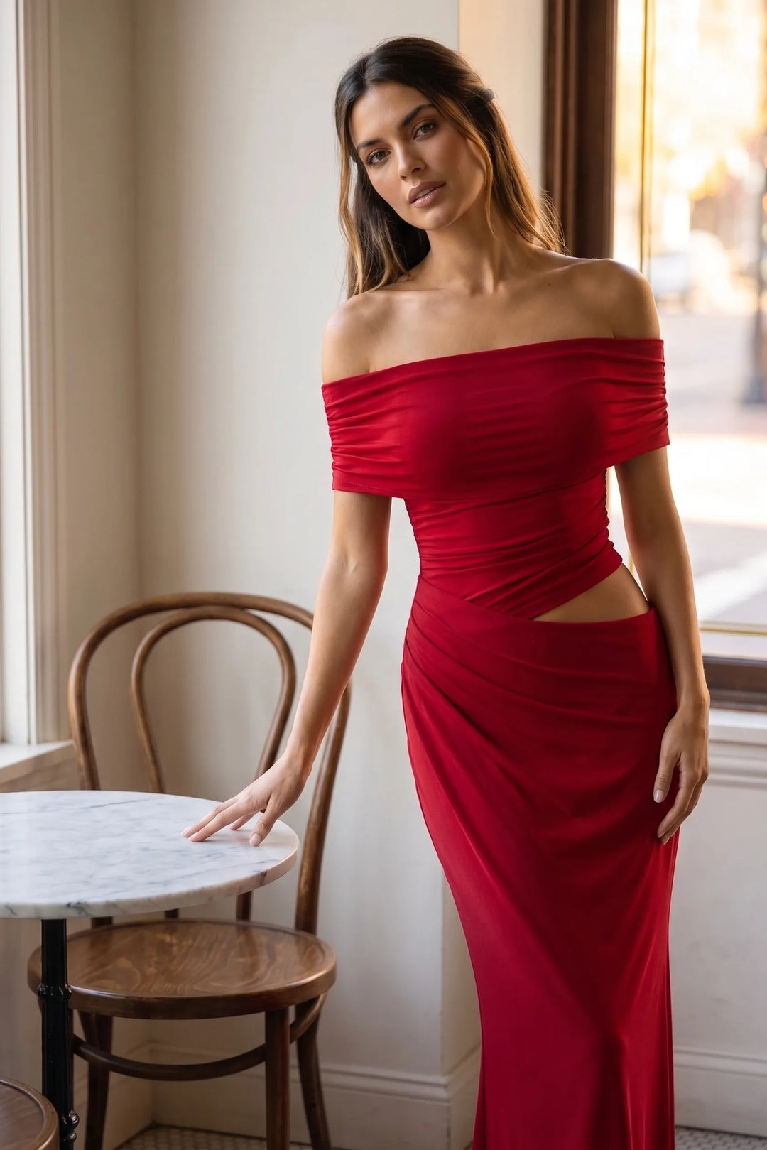 Imogen | Off-Shoulder Cut-Out Gown