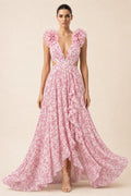 Iris | Ruffle Shoulder Maxi