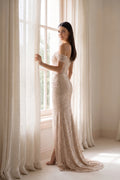Klea | Sequin Ruched Gown
