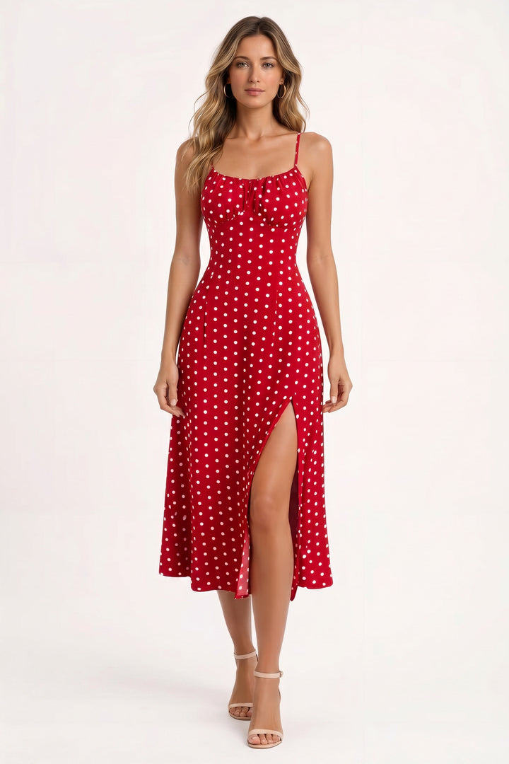 Lena | Floral Slit Midi