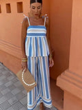 Lorelei | Peplum Stripe Set