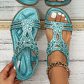Lux | Rhinestone Boho Flat Sandal