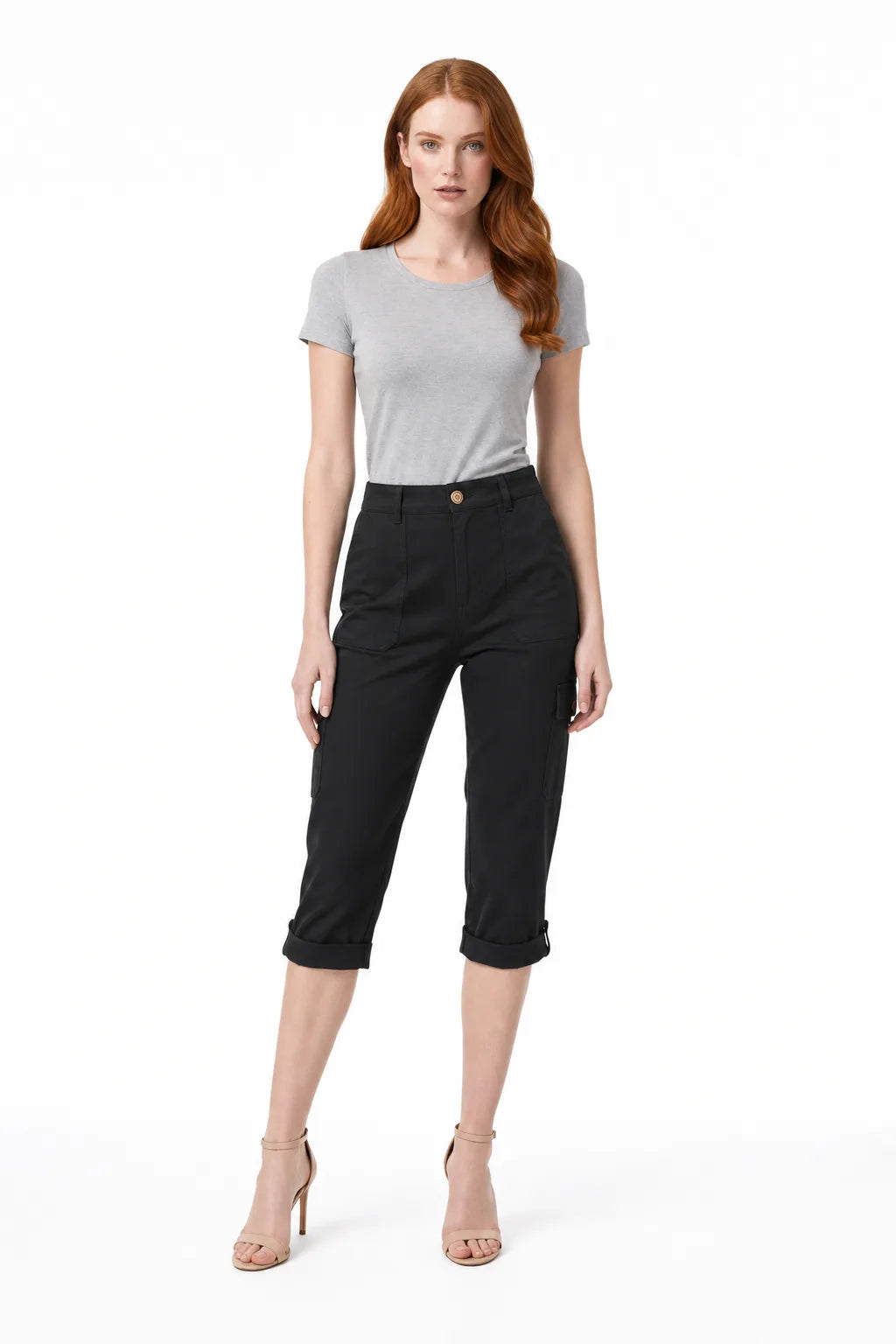 Marin | Cargo Roll Hem Capri