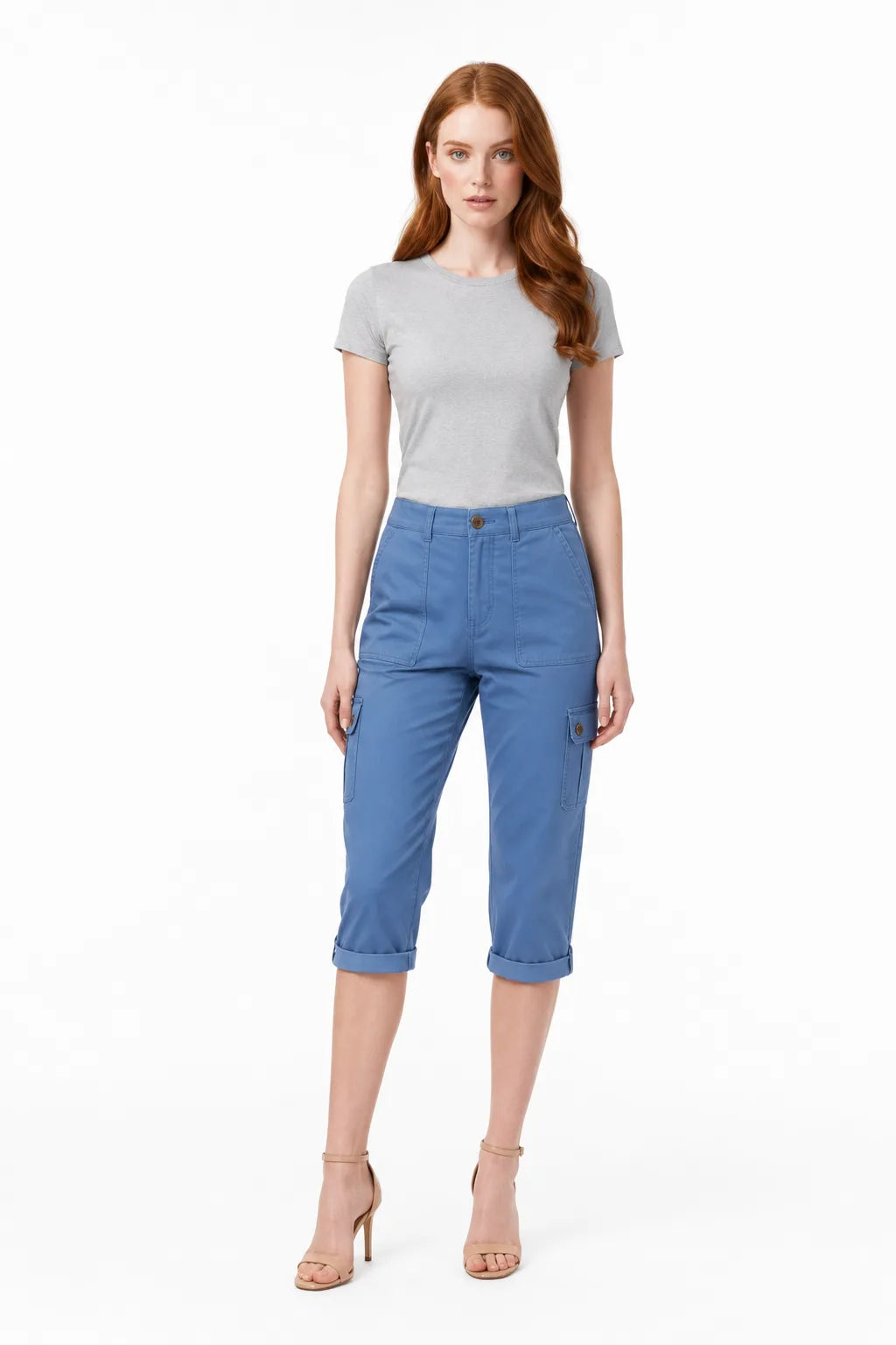 Marin | Cargo Roll Hem Capri