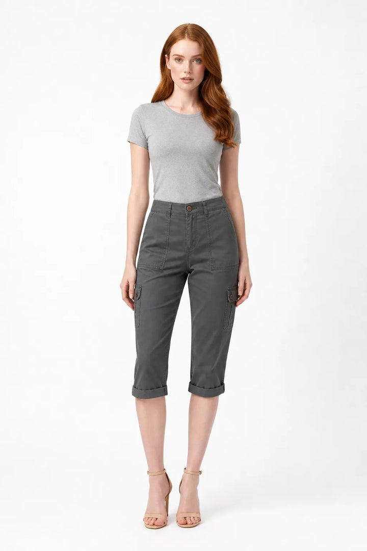 Marin | Cargo Roll Hem Capri