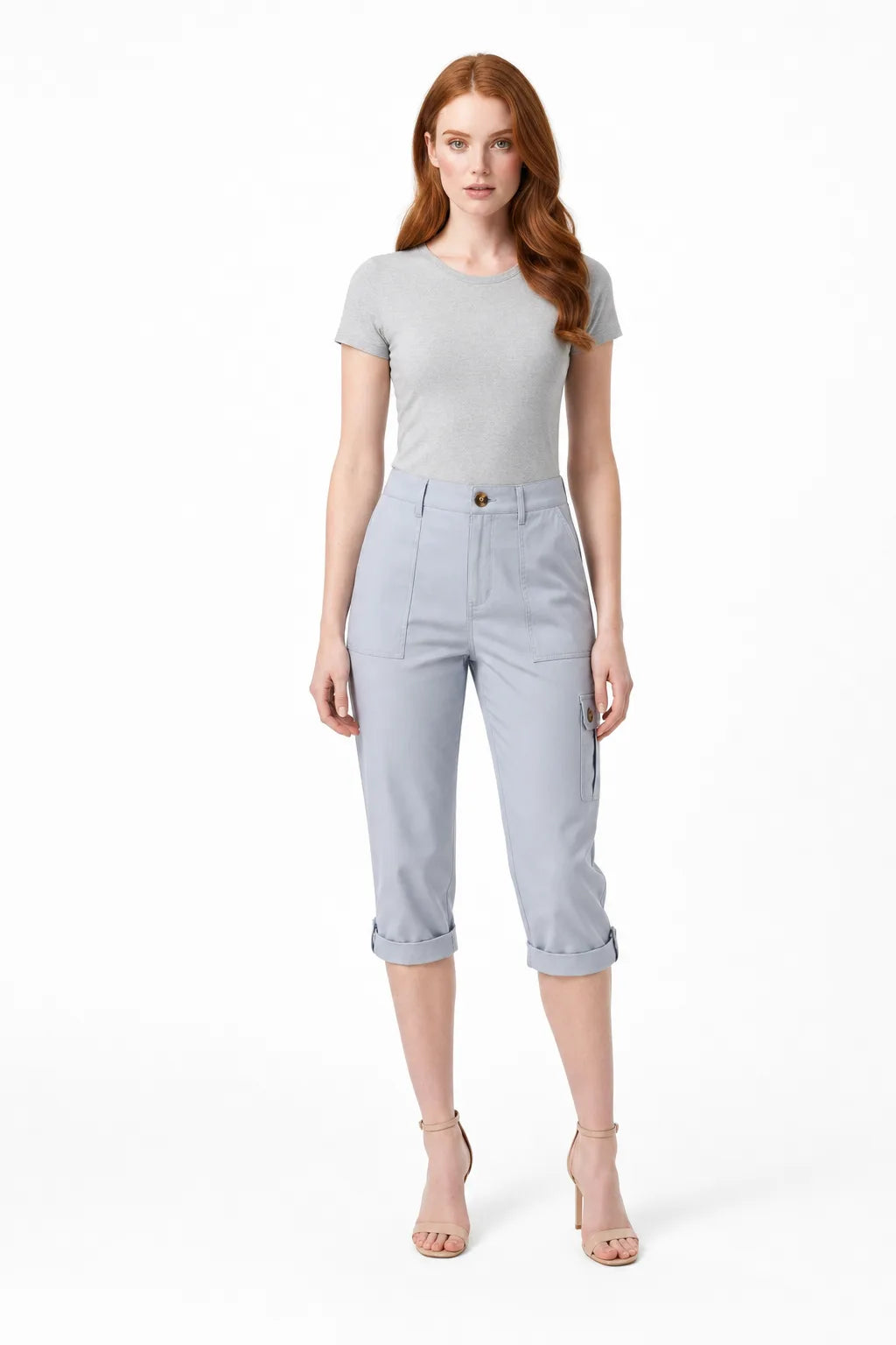 Marin | Cargo Roll Hem Capri