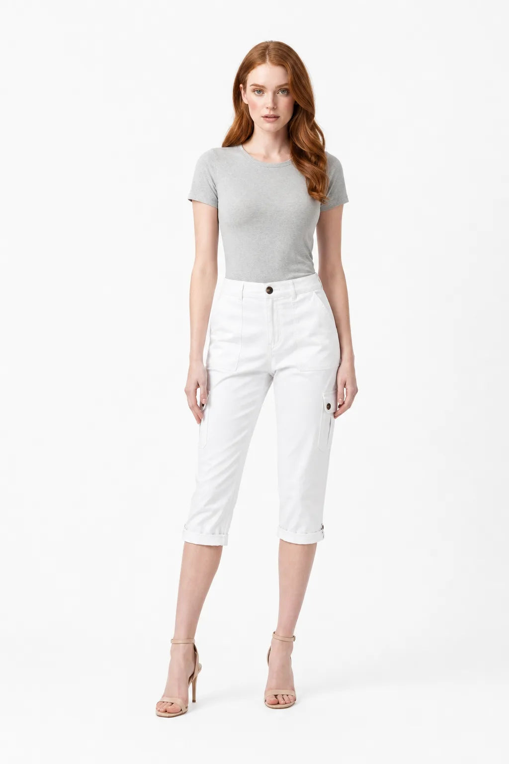 Marin | Cargo Roll Hem Capri