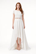 Marin | Lace Crop Bridal Set
