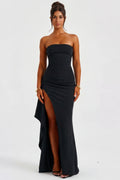 Maya | Strapless Slit Gown