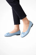 Meli | Quilted Square Toe Ballet Flat