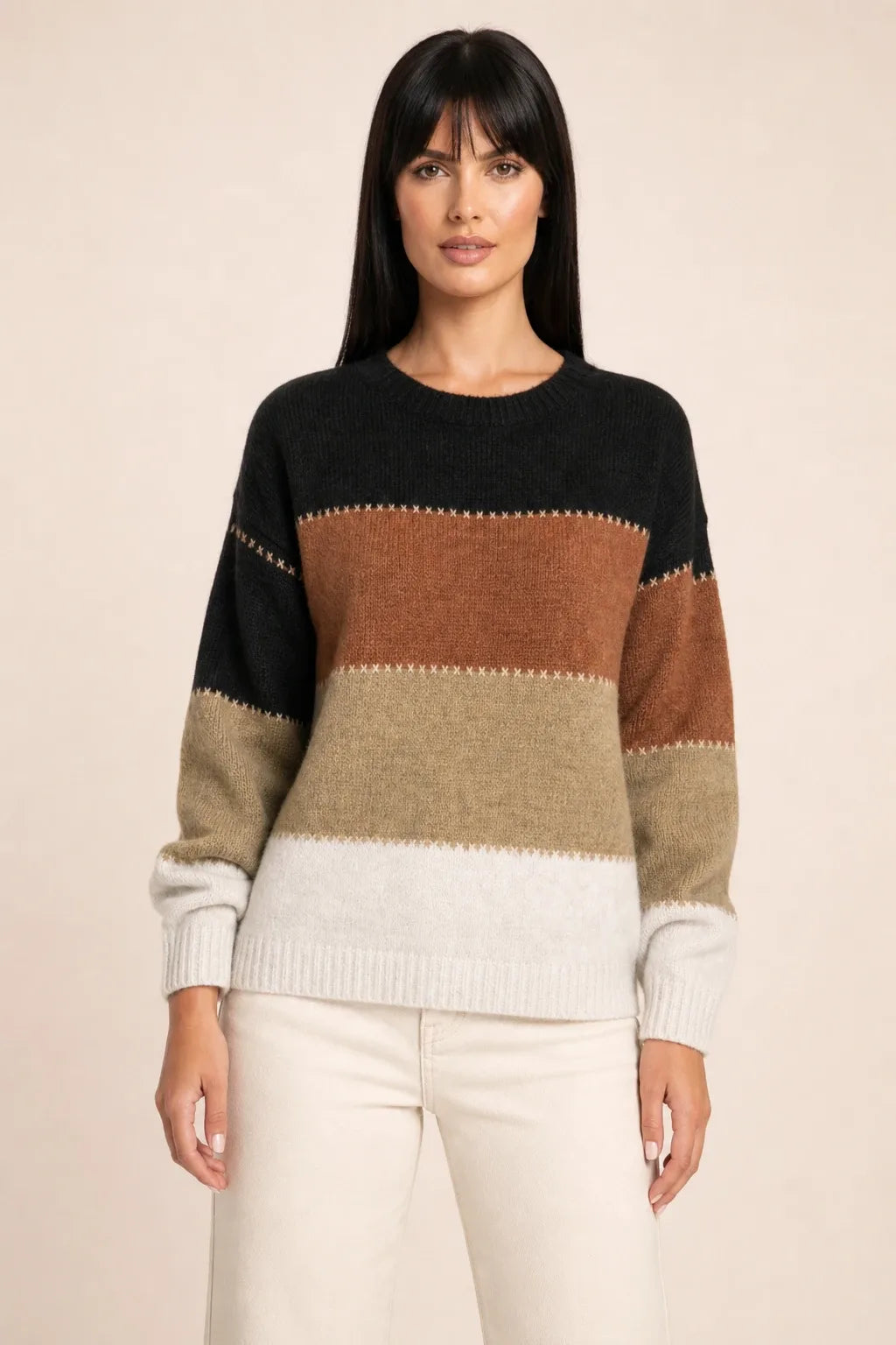 Mila | Colorblock Stripe Knit