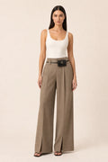 Neve | Split Hem Wide Leg Pants