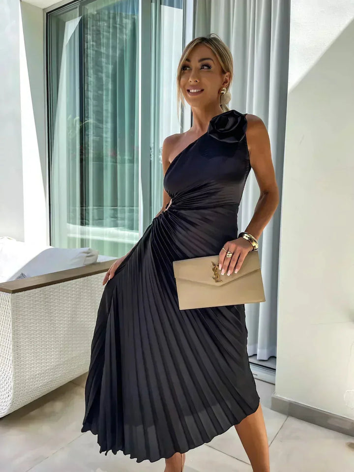 Nyla | Pleated Rose Midi