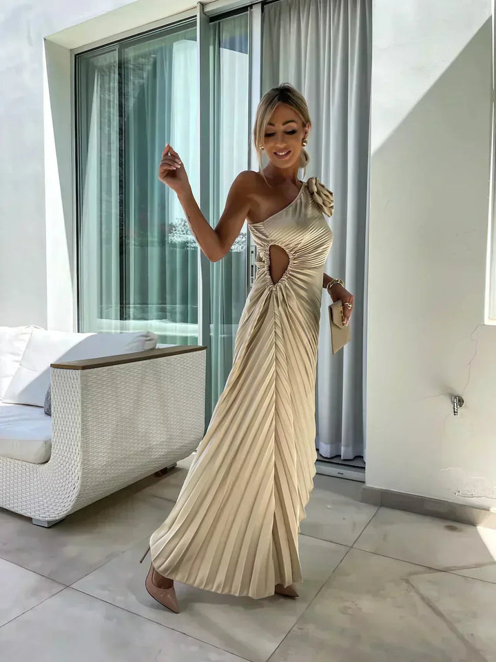 Nyla | Pleated Rose Midi