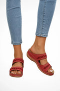 Odile | Cutout Two-Strap Slide Sandal